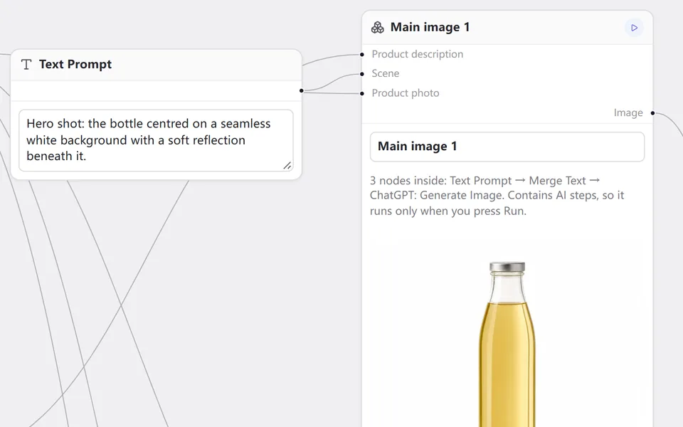 E-commerce images workflow graph